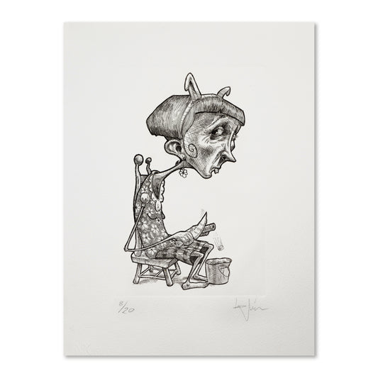 ''Conejita Playboy en Crisis'' Engraving