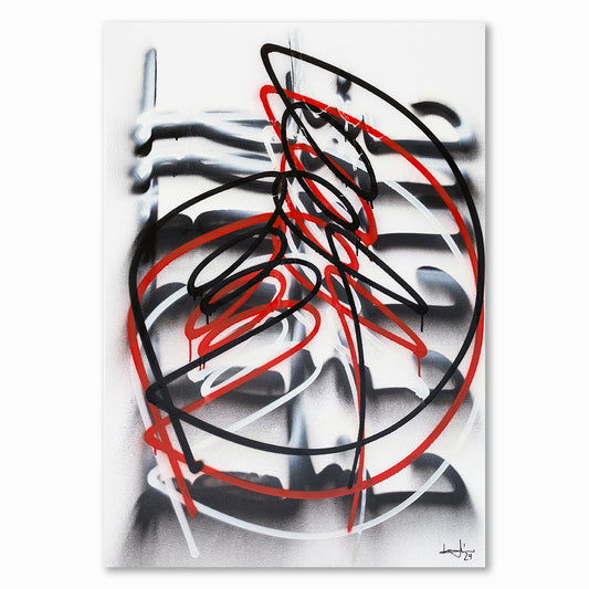 Hand Red/Black/White