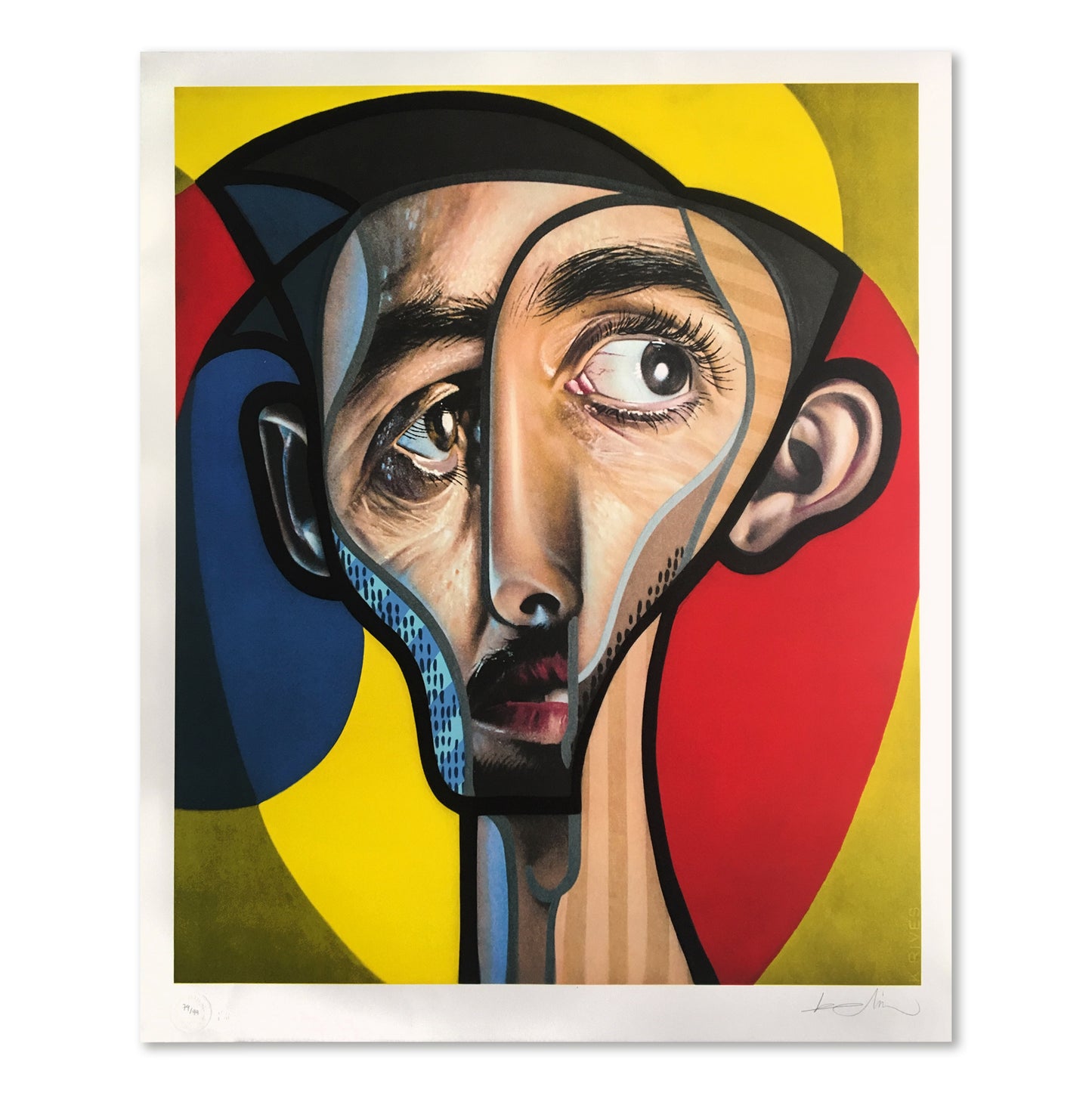 ''Self-Portrait'' Lithograph